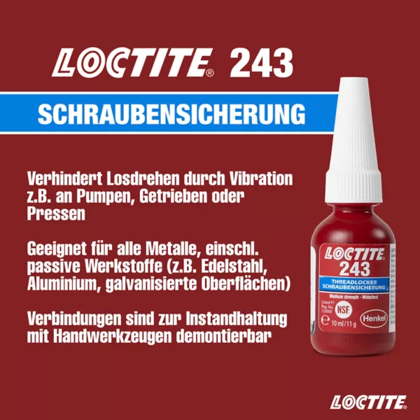 Loctite® 243 Vite di bloccaggio